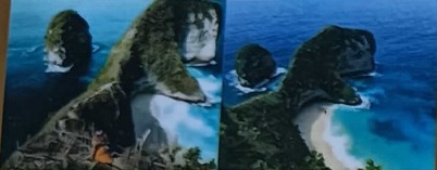 Cliffside views and turquoise water on Nusa Penida